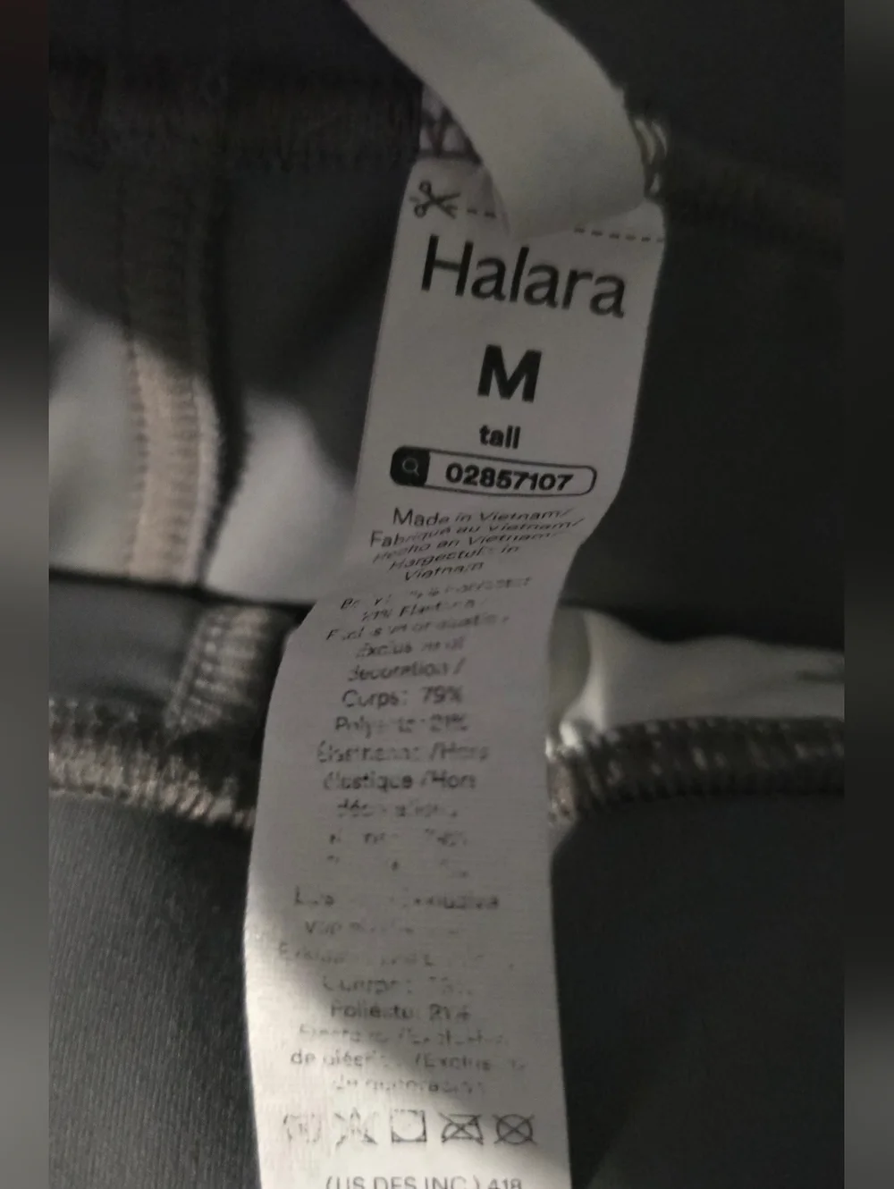 Halara Flex DayStretch High Waisted Wide Leg Work Pants In Silent Storm M-tall - Picture 9 of 10